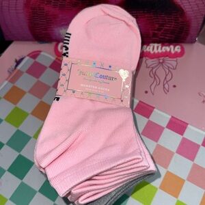 {Juicy Couture} Pink QUARTER  Socks 9 Pairs
